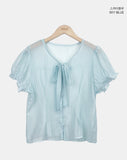 Muha Sheer Short Sleeve Blouse