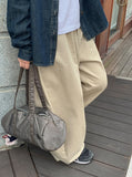 [Unisex] Kudento Stripe Cotton Wide Pants