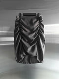 Rev Stripe Shirred Midi Skirt
