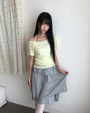 Baybin One-Shoulder Short Sleeve T-shirt