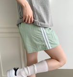 Two Side Line Rustling Full Banding Shorts