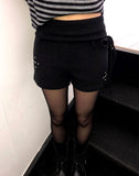 Maan Studded Knit Short Pants