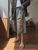 Grunning Vintage Damage Bermuda Pants