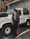 Cairo zipper leather jacket