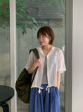 Fushke Color Matching Layered Cap sleeveless