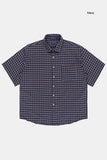 Forest check over half shirt
