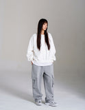 Share crop heavy brushed sweatshirt