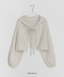 Shampoo Bolero Linen Hood Cardigan