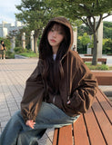 Leme Overfit Hood Cotton Jacket Jumper