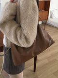Right Leather Baguette Shoulder Bag