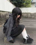 Anul Cable Hood Knit Zip-Up