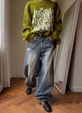 Doha Cat Balloon Denim Pants