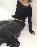 Savon Tulle Skirt Layered Brushed Skirt Pants