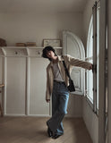 Knittle move linen blouson jacket