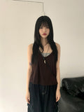 Kayu Vintage Gemstone Leather Necklace