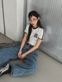 88 line crop short sleeve