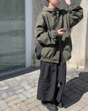 Mer nylon hooded windbreaker