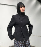 SLIM LINE HIGH-NECK COAT