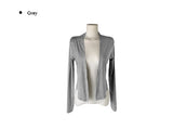 Eo Soft Slim Long Sleeve Shawl Open Cardigan