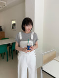 Curimi Dot Cotton Suspender Pants