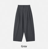 Marlon Two-Tuck Curved Slacks