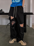 (UNISEX) Damage Balloon Wide Pants