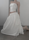 Tuvella Shirred Balloon Skirt