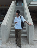 [MADE] Silket U-neck shorts-sleeve T
