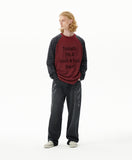 ROCK STAR RAGLAN STRIPE LS TEE