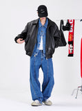 STITCH LINE DENIM PANTS