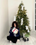 Newa Nordic Fur Two-Way Knit Hooded Zip-Up