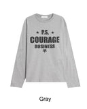 Tiffin Crack Lettering Long Sleeve T-shirt
