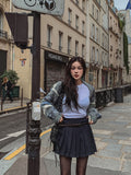 Soap Stripe Two-Way Crop Knit
