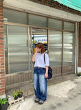 [unisex] Philend Washing Denim Wide Pants