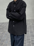 DISCERNENTs 4season Oversized Cotton Shirt - Bio-Washing