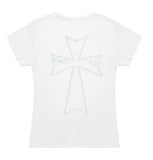 LACE BACK CROSS Short Sleeve Tee