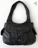 Wet vintage belt shoulder bag