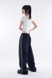 Code track line nylon banding pants