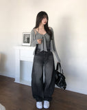 Simone Tie Ribbon Cardigan Set