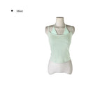 Condi Fake Layered Lace Halter Sleeveless Top