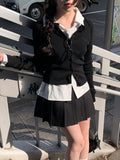 [Spring] Ulin Button Unbalance Round Cardigan