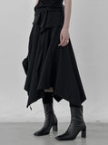 Melly Shirring Unbalance Skirt