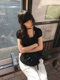 Bamo Pintuck Wide Cotton Pants