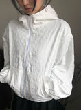 Copper Flower Embossed String Hood Jacket
