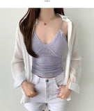 With Cup Lace Span Sleeveless Vacation Look