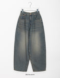 Otimo Banding Washing Balloon Denim Pants