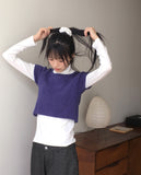 Soku Basic Layered Long-Sleeved Turtleneck T-Shirt