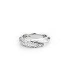 Claw Silver Half Pave Ring