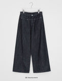 Sankyu Raw Denim Wide Pants