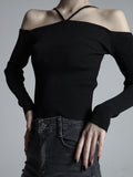 Neck strap knit sleeve